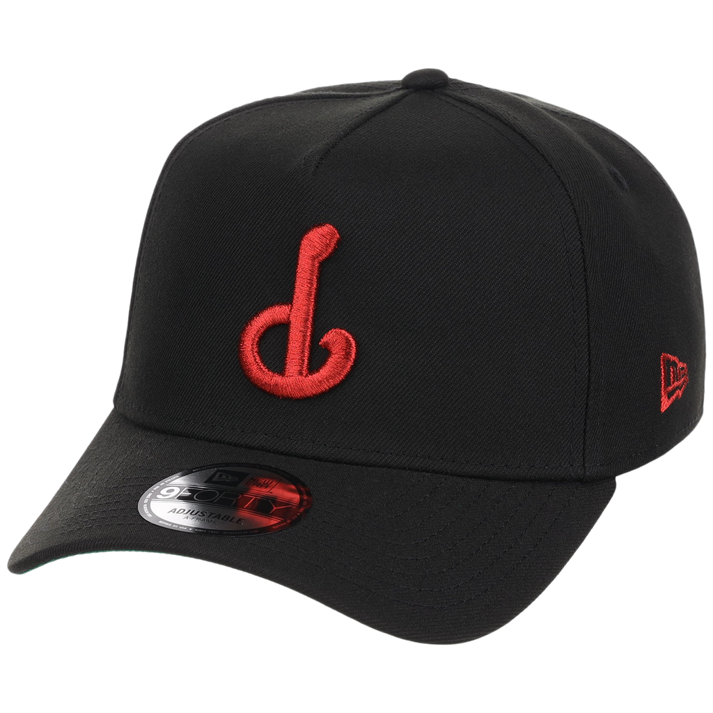 Philadelphia Phillies MLB Flipmode 2.0 Black Dome New Era 9FORTY A-Frame (Black/Black/Kelly Green)