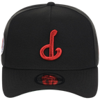 Philadelphia Phillies MLB Flipmode 2.0 Black Dome New Era 9FORTY A-Frame (Black/Black/Kelly Green)