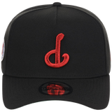 Philadelphia Phillies MLB Flipmode 2.0 Black Dome New Era 9FORTY A-Frame (Black/Black/Kelly Green)