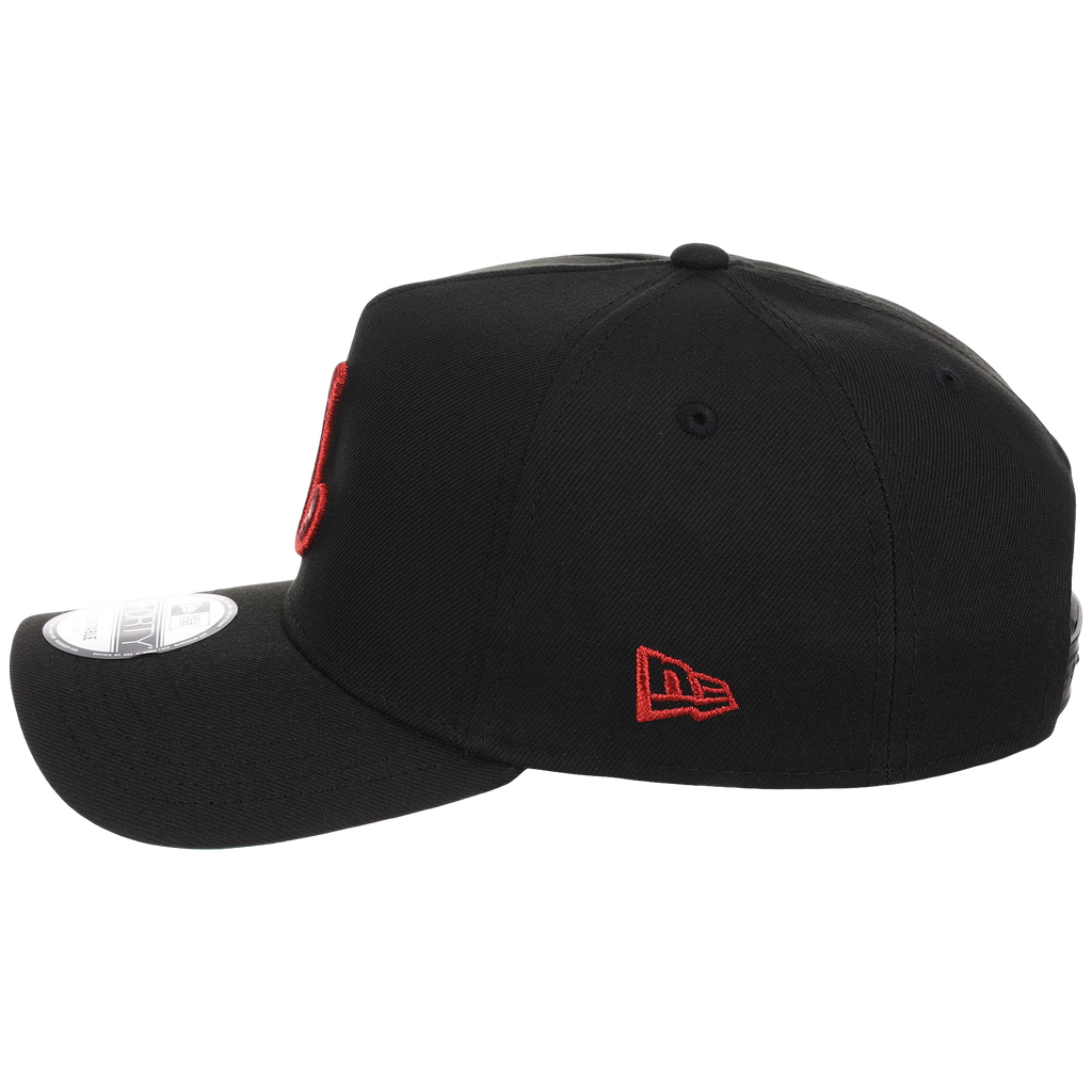 Philadelphia Phillies MLB Flipmode 2.0 Black Dome New Era 9FORTY A-Frame (Black/Black/Kelly Green)