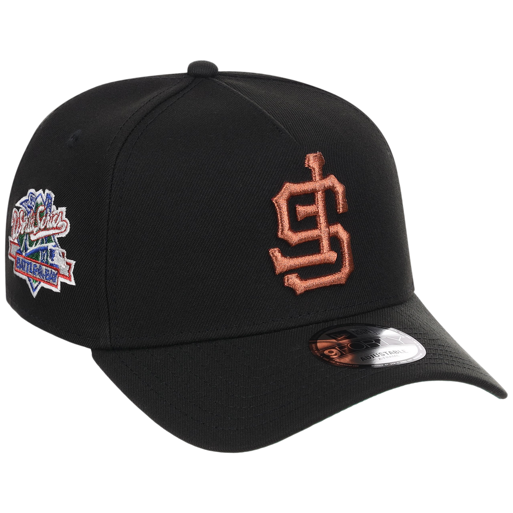 San Francisco Giants MLB Flipmode 2.0 Black Dome New Era 9FORTY A-Frame (Black/Black/Kelly Green)