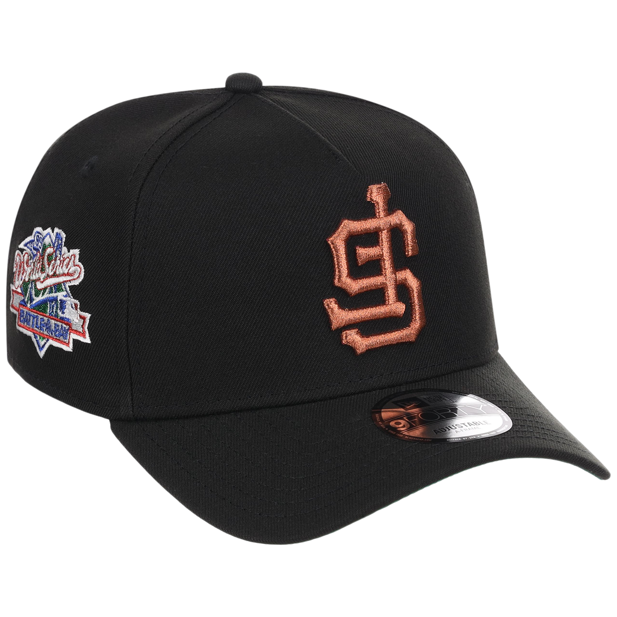 San Francisco Giants MLB Flipmode 2.0 Black Dome New Era 9FORTY A-Frame (Black/Black/Kelly Green)
