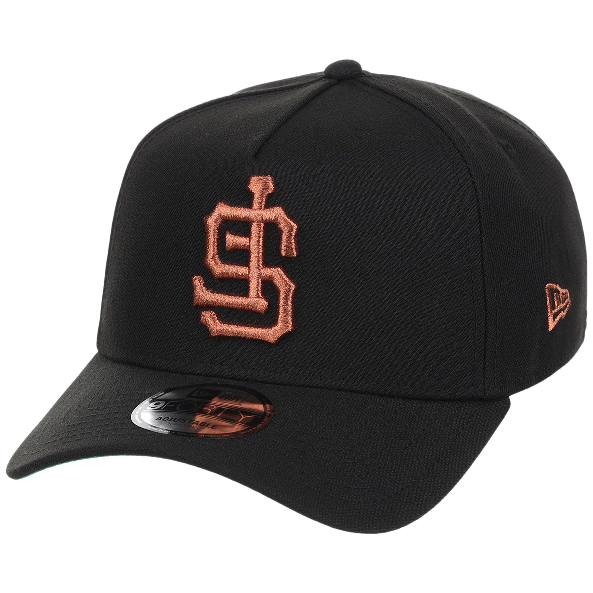 San Francisco Giants MLB Flipmode 2.0 Black Dome New Era 9FORTY A-Frame (Black/Black/Kelly Green)