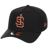 San Francisco Giants MLB Flipmode 2.0 Black Dome New Era 9FORTY A-Frame (Black/Black/Kelly Green)