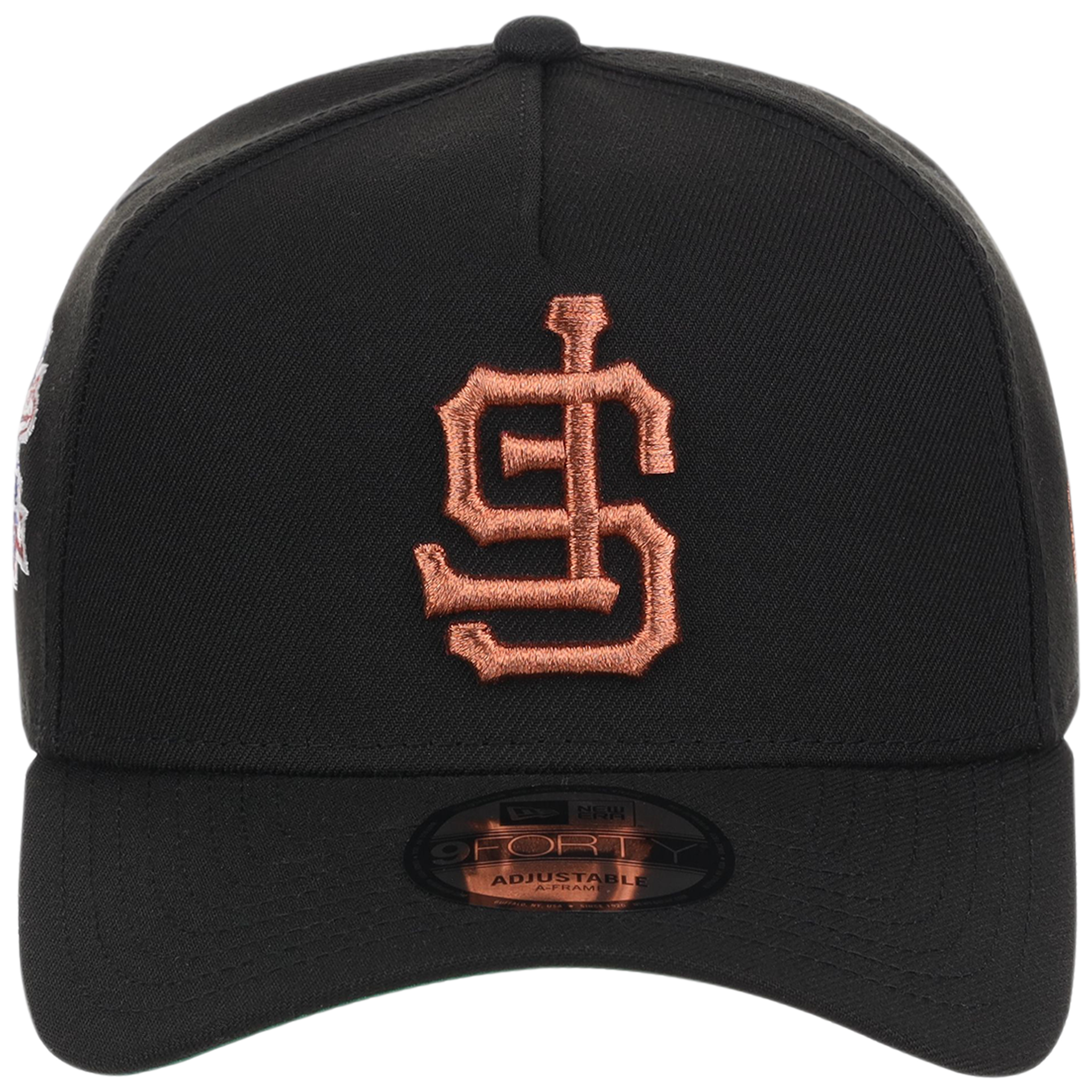 San Francisco Giants MLB Flipmode 2.0 Black Dome New Era 9FORTY A-Frame (Black/Black/Kelly Green)