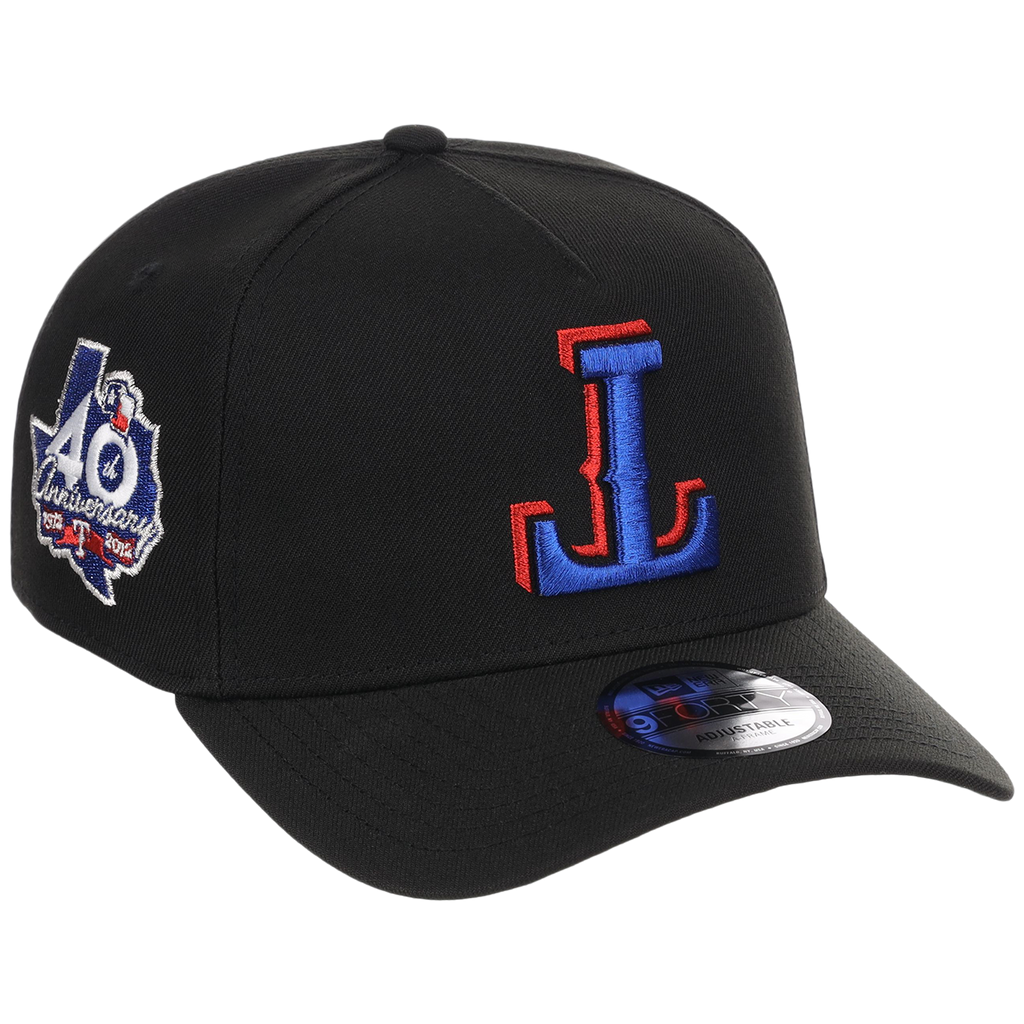 Texas Rangers MLB Flipmode 2.0 Black Dome New Era 9FORTY A-Frame (Black/Black/Kelly Green)