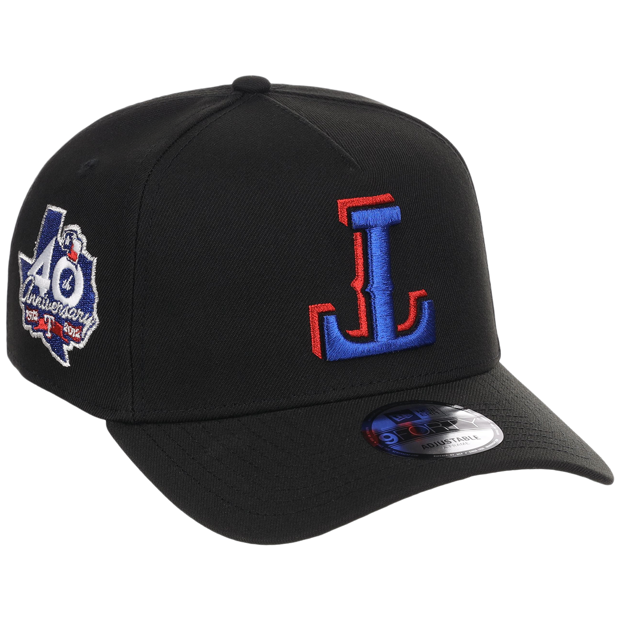 Texas Rangers MLB Flipmode 2.0 Black Dome New Era 9FORTY A-Frame (Black/Black/Kelly Green)
