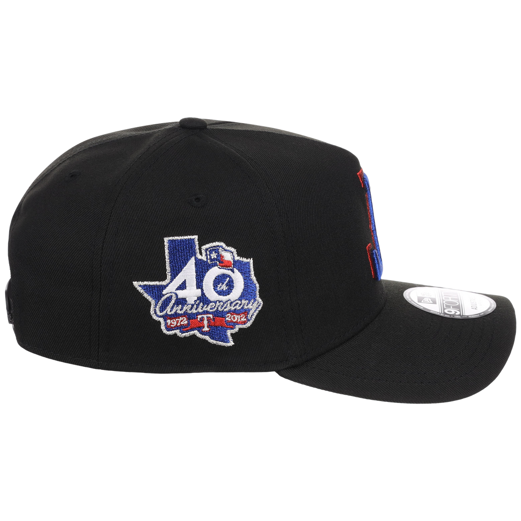 Texas Rangers MLB Flipmode 2.0 Black Dome New Era 9FORTY A-Frame (Black/Black/Kelly Green)