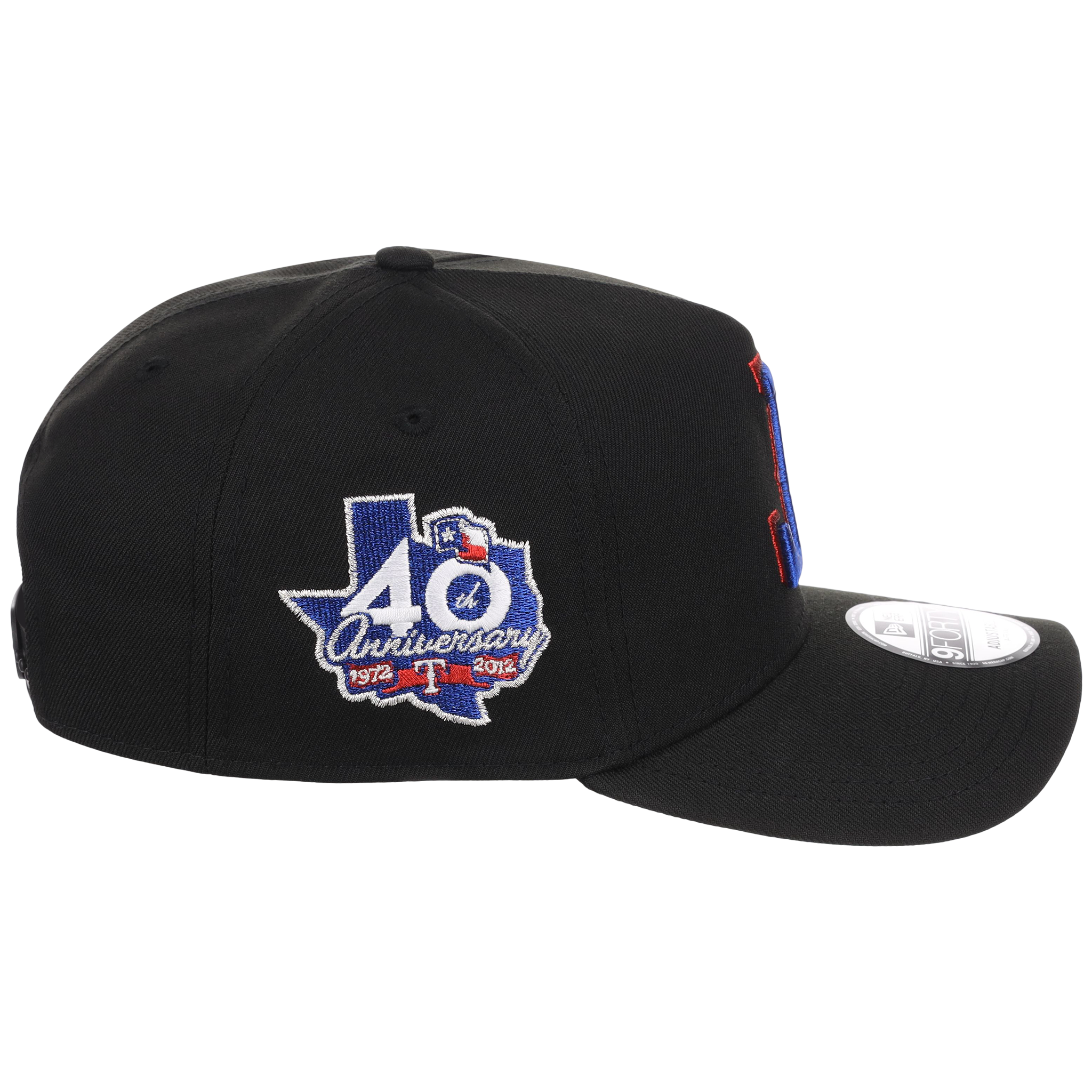 Texas Rangers MLB Flipmode 2.0 Black Dome New Era 9FORTY A-Frame (Black/Black/Kelly Green)
