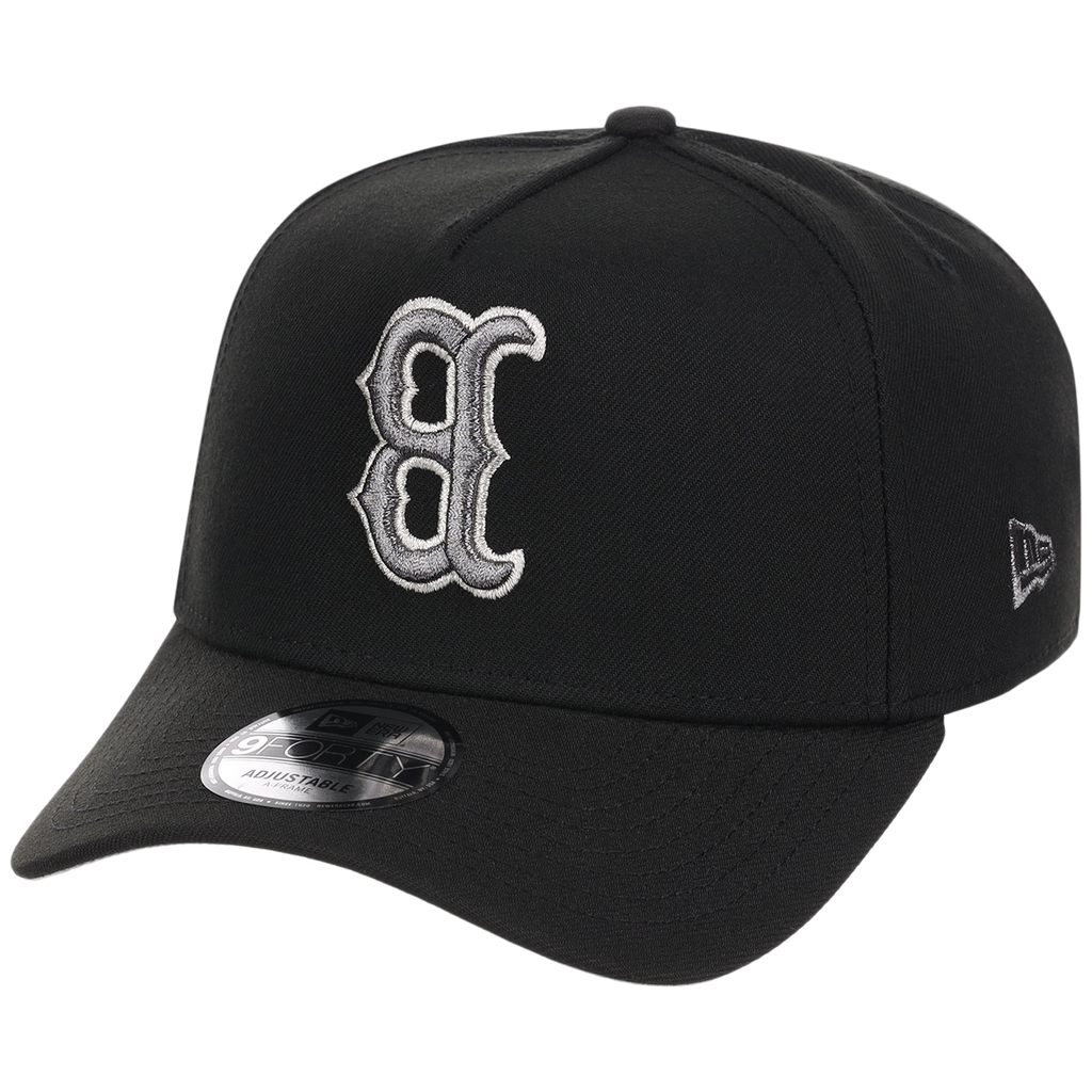 Boston Red Sox MLB Flipmode 2.0 Liquid Titanium New Era 9FORTY A-Frame (Black/Black/Gray)