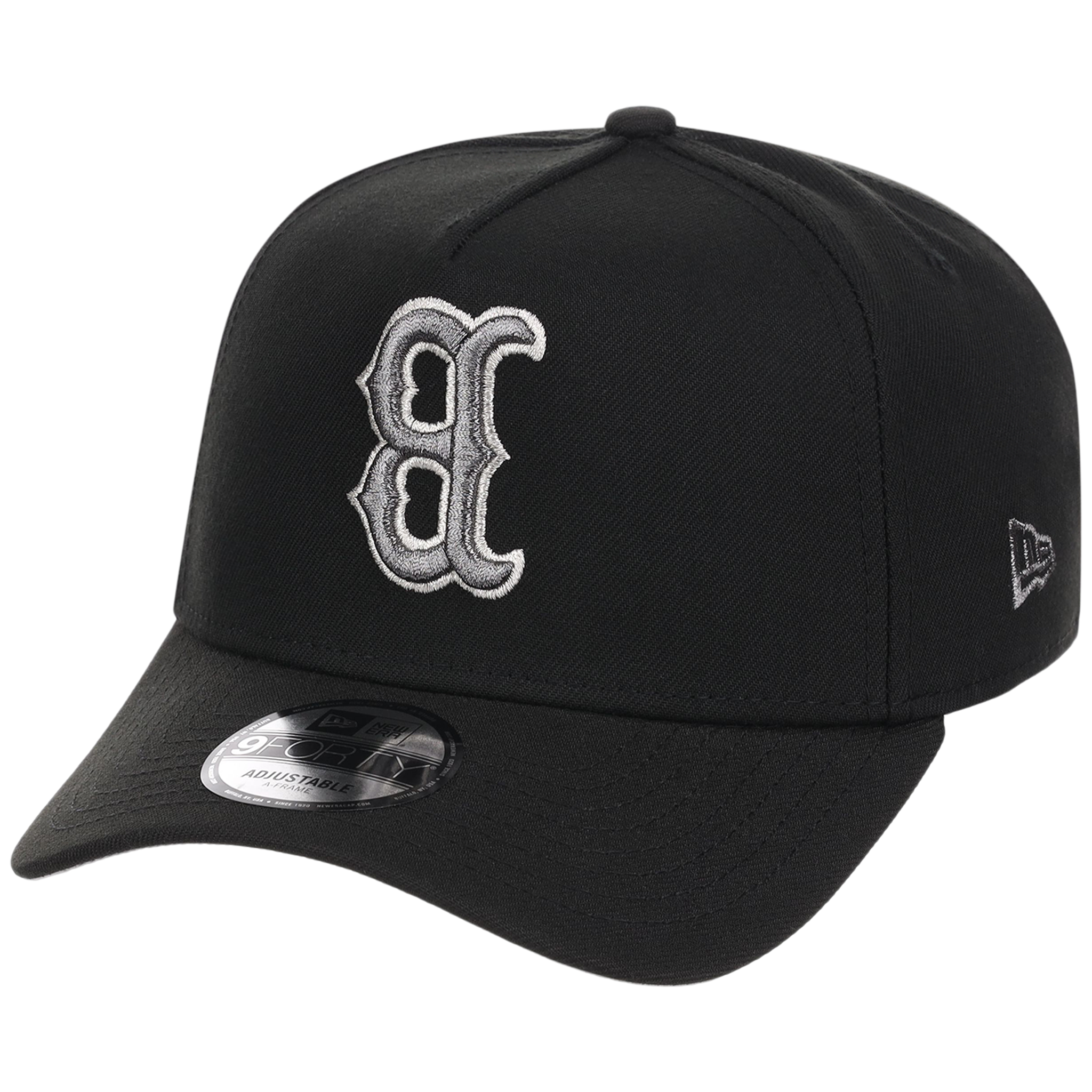 Boston Red Sox MLB Flipmode 2.0 Liquid Titanium New Era 9FORTY A-Frame (Black/Black/Gray)