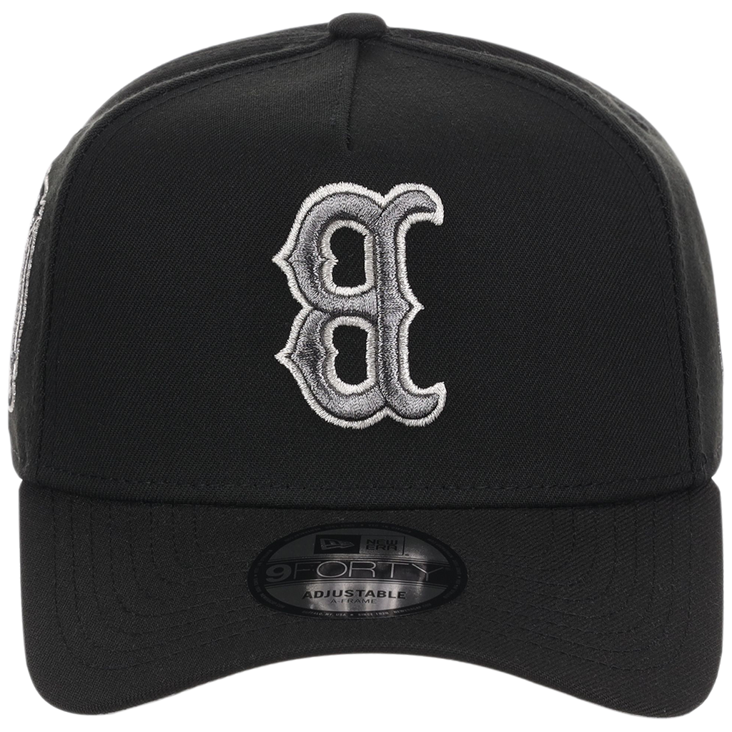 Boston Red Sox MLB Flipmode 2.0 Liquid Titanium New Era 9FORTY A-Frame (Black/Black/Gray)