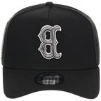 Boston Red Sox MLB Flipmode 2.0 Liquid Titanium New Era 9FORTY A-Frame (Black/Black/Gray)