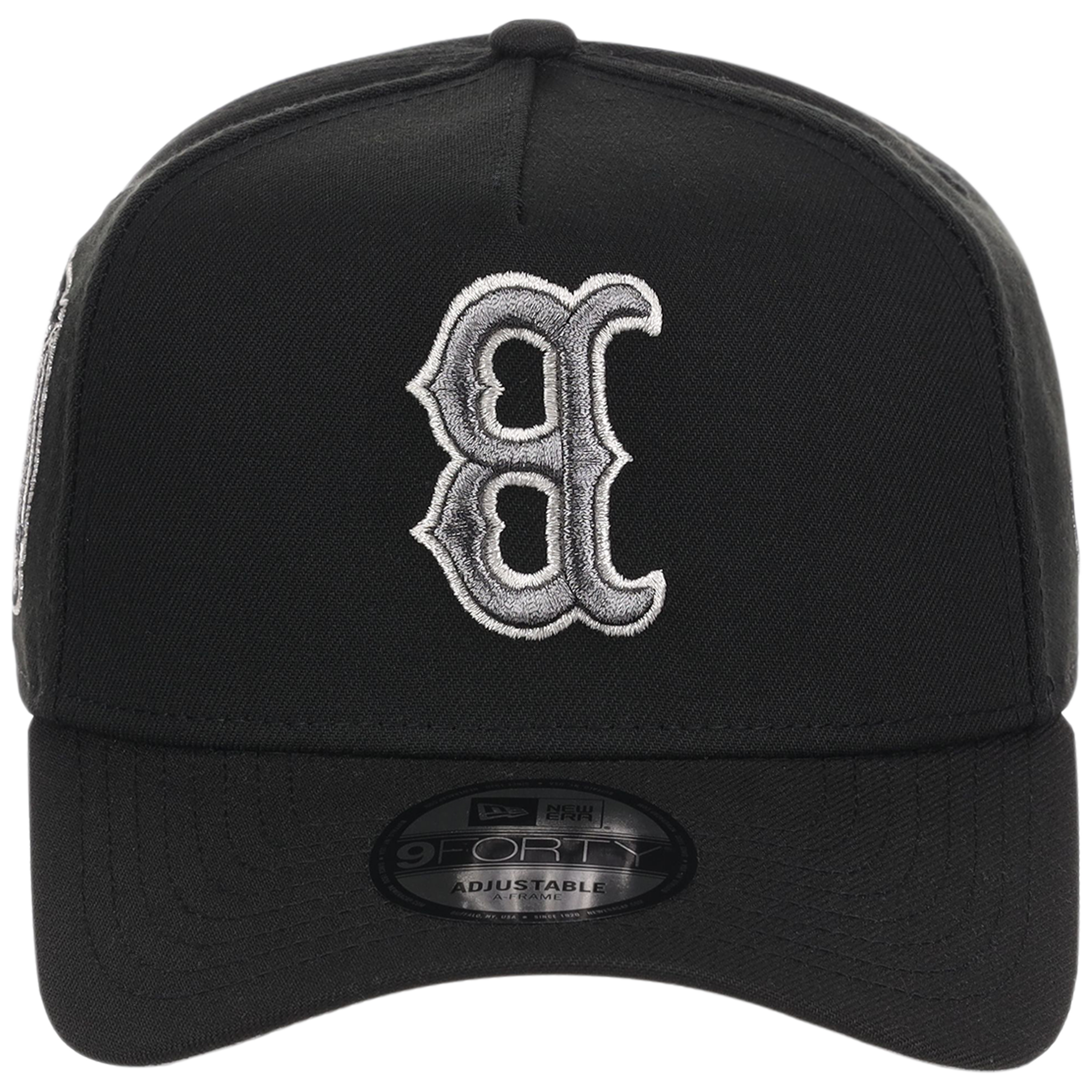 Boston Red Sox MLB Flipmode 2.0 Liquid Titanium New Era 9FORTY A-Frame (Black/Black/Gray)