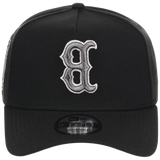 Boston Red Sox MLB Flipmode 2.0 Liquid Titanium New Era 9FORTY A-Frame (Black/Black/Gray)