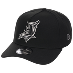 Florida Marlins MLB Flipmode 2.0 Liquid Titanium New Era 9FORTY A-Frame (Black/Black/Gray)