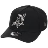 Florida Marlins MLB Flipmode 2.0 Liquid Titanium New Era 9FORTY A-Frame (Black/Black/Gray)