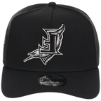 Florida Marlins MLB Flipmode 2.0 Liquid Titanium New Era 9FORTY A-Frame (Black/Black/Gray)