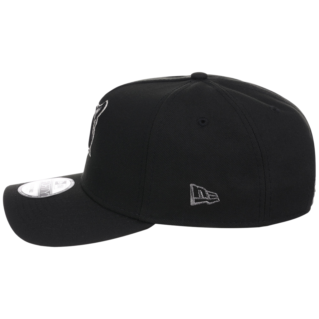 Florida Marlins MLB Flipmode 2.0 Liquid Titanium New Era 9FORTY A-Frame (Black/Black/Gray)