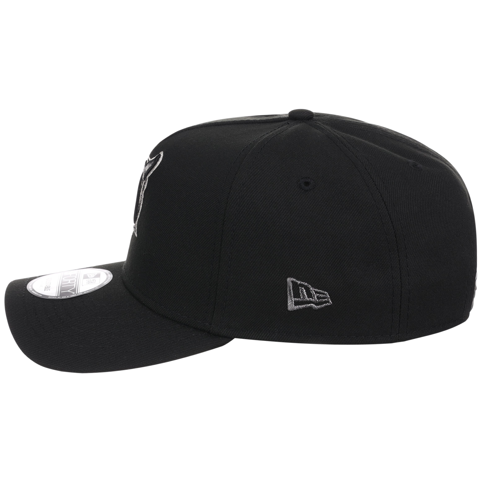 Florida Marlins MLB Flipmode 2.0 Liquid Titanium New Era 9FORTY A-Frame (Black/Black/Gray)
