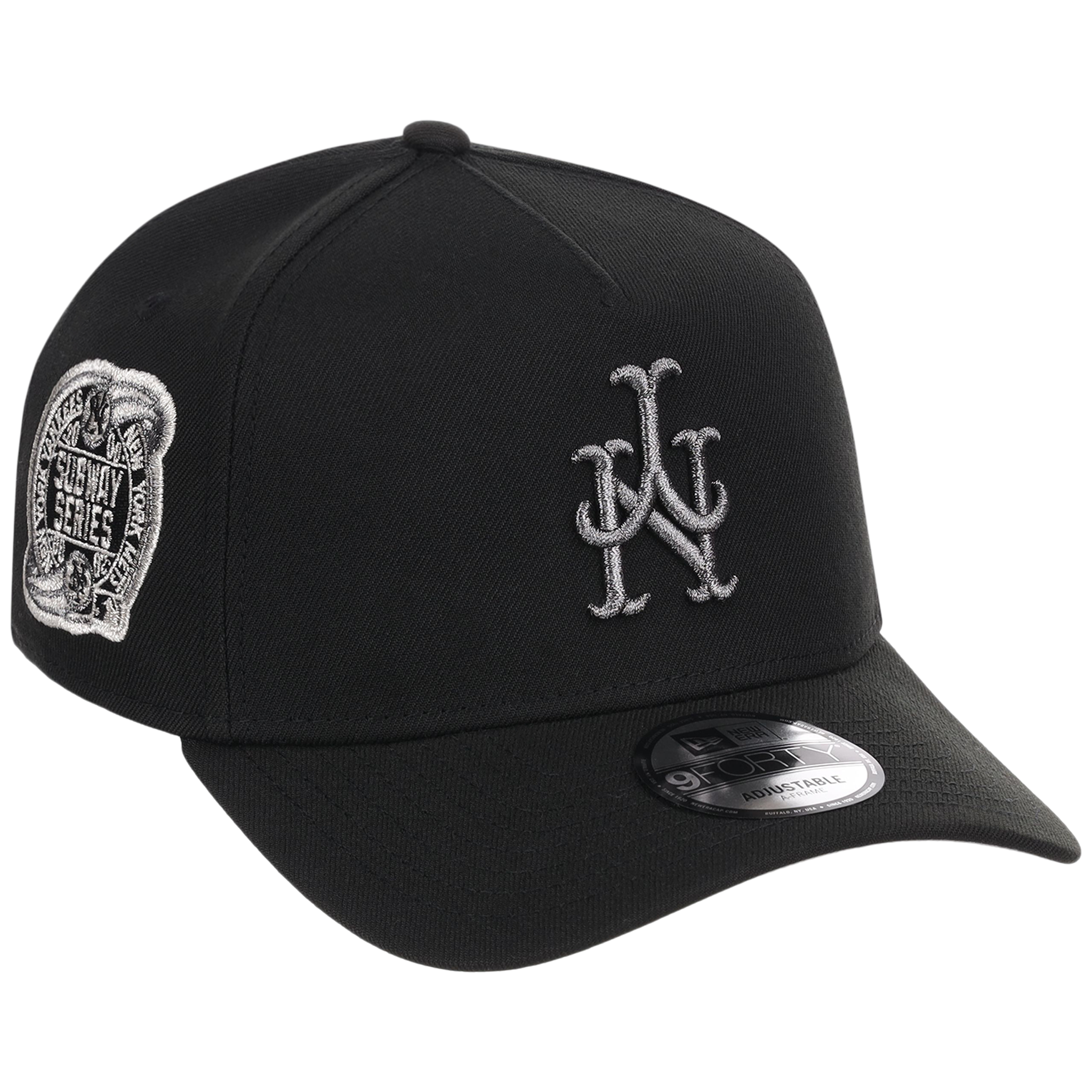 New York Mets MLB Flipmode 2.0 Liquid Titanium New Era 9FORTY A-Frame (Black/Black/Gray)