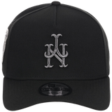 New York Mets MLB Flipmode 2.0 Liquid Titanium New Era 9FORTY A-Frame (Black/Black/Gray)