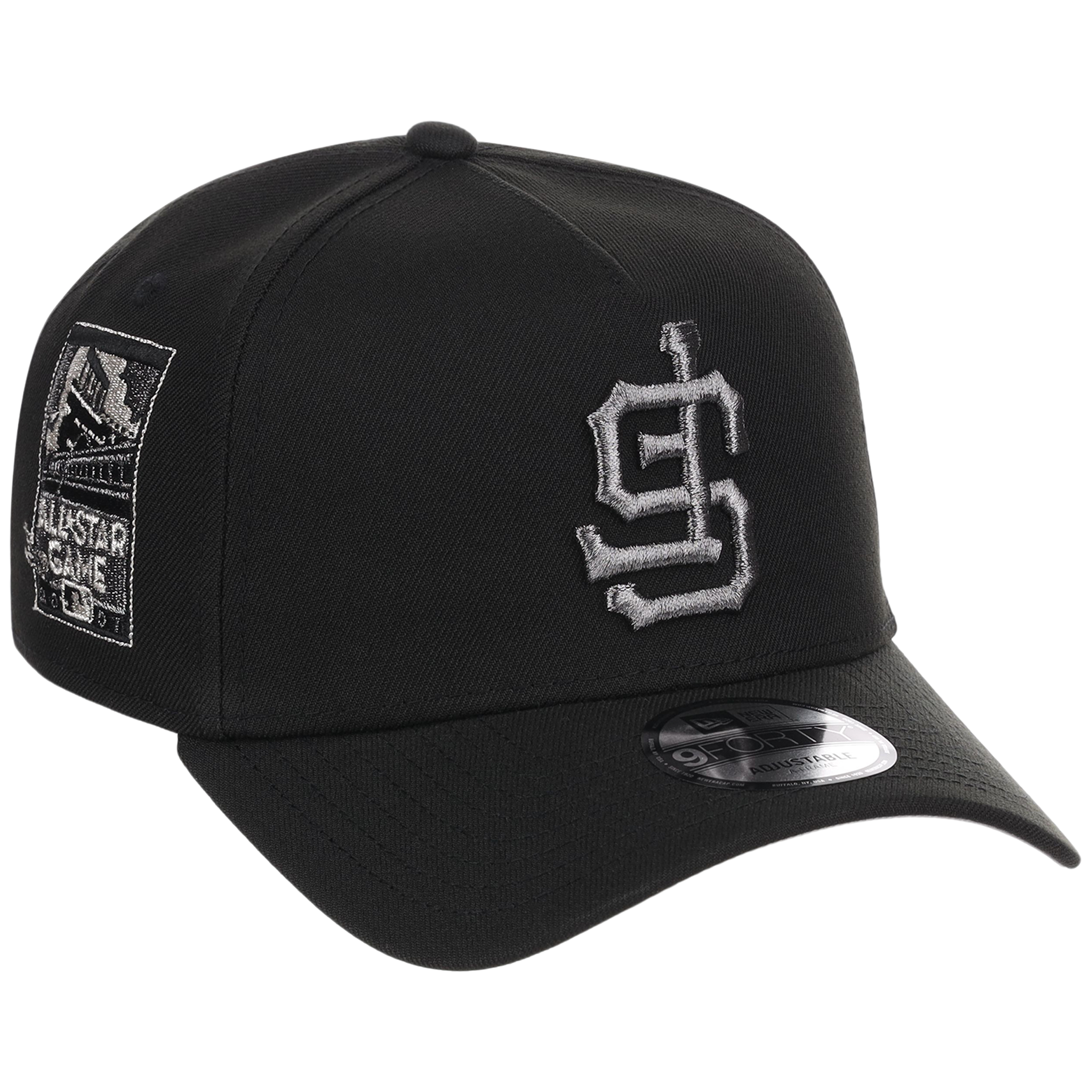 San Francisco Giants MLB Flipmode 2.0 Liquid Titanium New Era 9FORTY A-Frame (Black/Black/Gray)