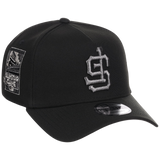 San Francisco Giants MLB Flipmode 2.0 Liquid Titanium New Era 9FORTY A-Frame (Black/Black/Gray)