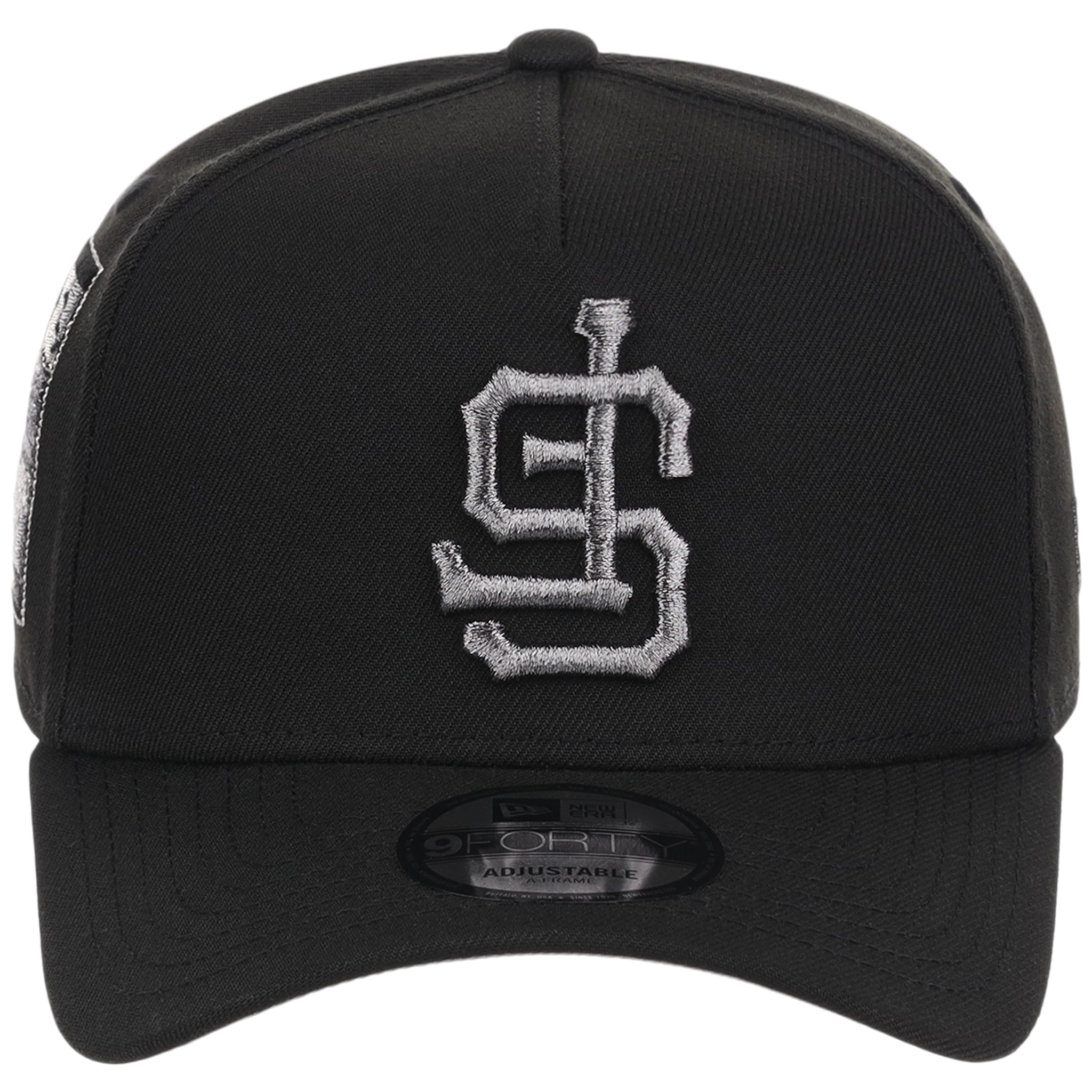 San Francisco Giants MLB Flipmode 2.0 Liquid Titanium New Era 9FORTY A-Frame (Black/Black/Gray)