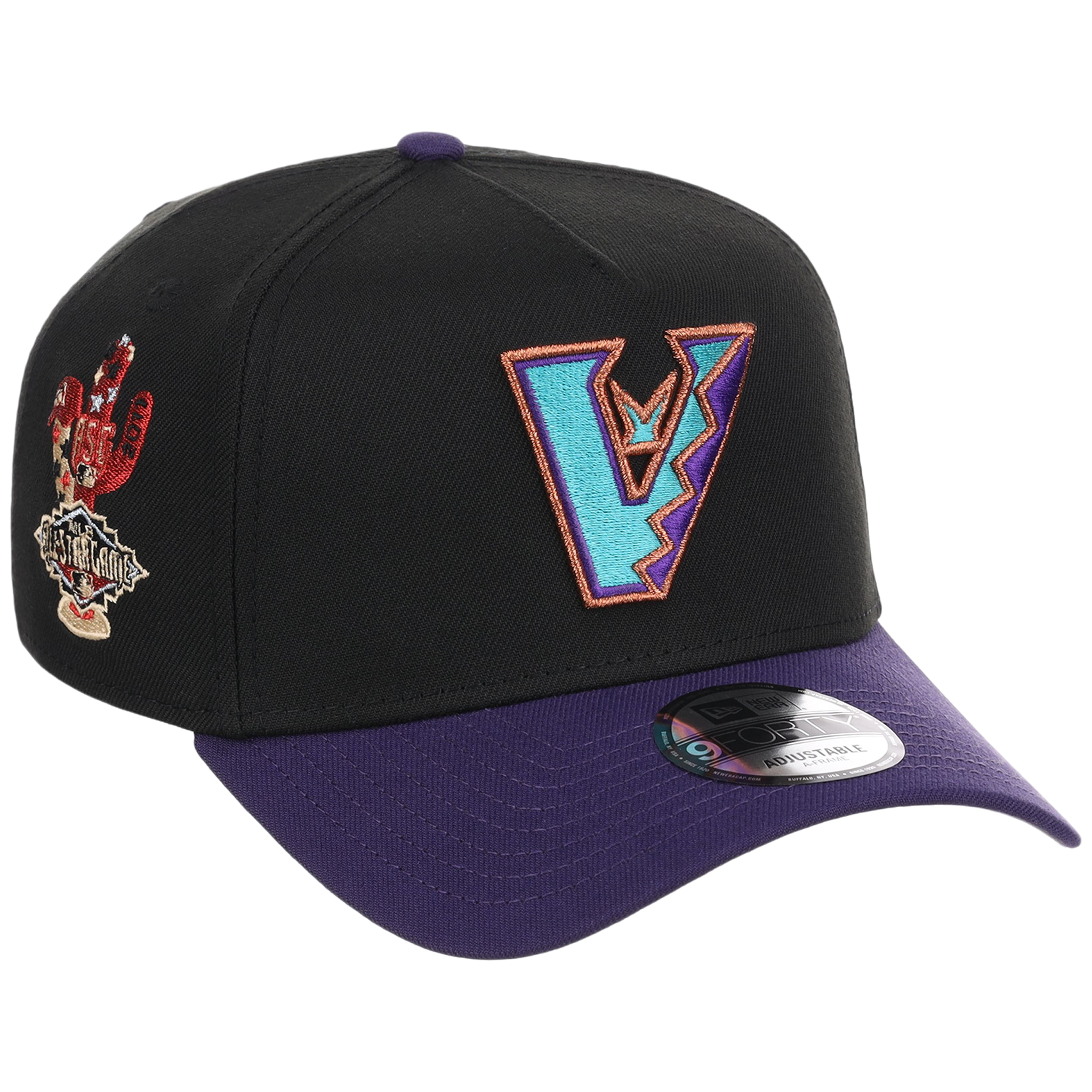Arizona Diamondbacks MLB Flipmode 2.0 New Era 9FORTY A-Frame (Black/Purple/Gray)