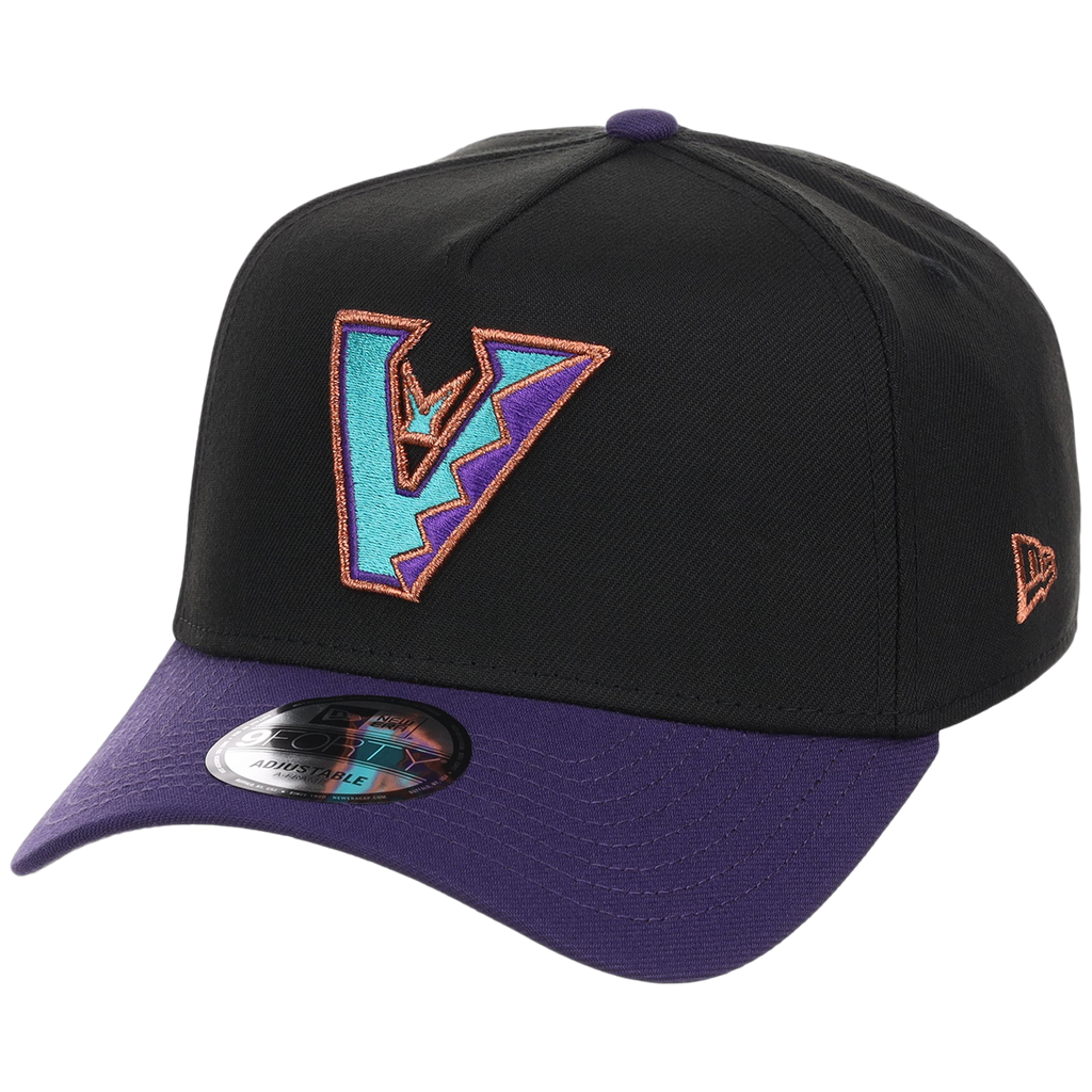 Arizona Diamondbacks MLB Flipmode 2.0 New Era 9FORTY A-Frame (Black/Purple/Gray)
