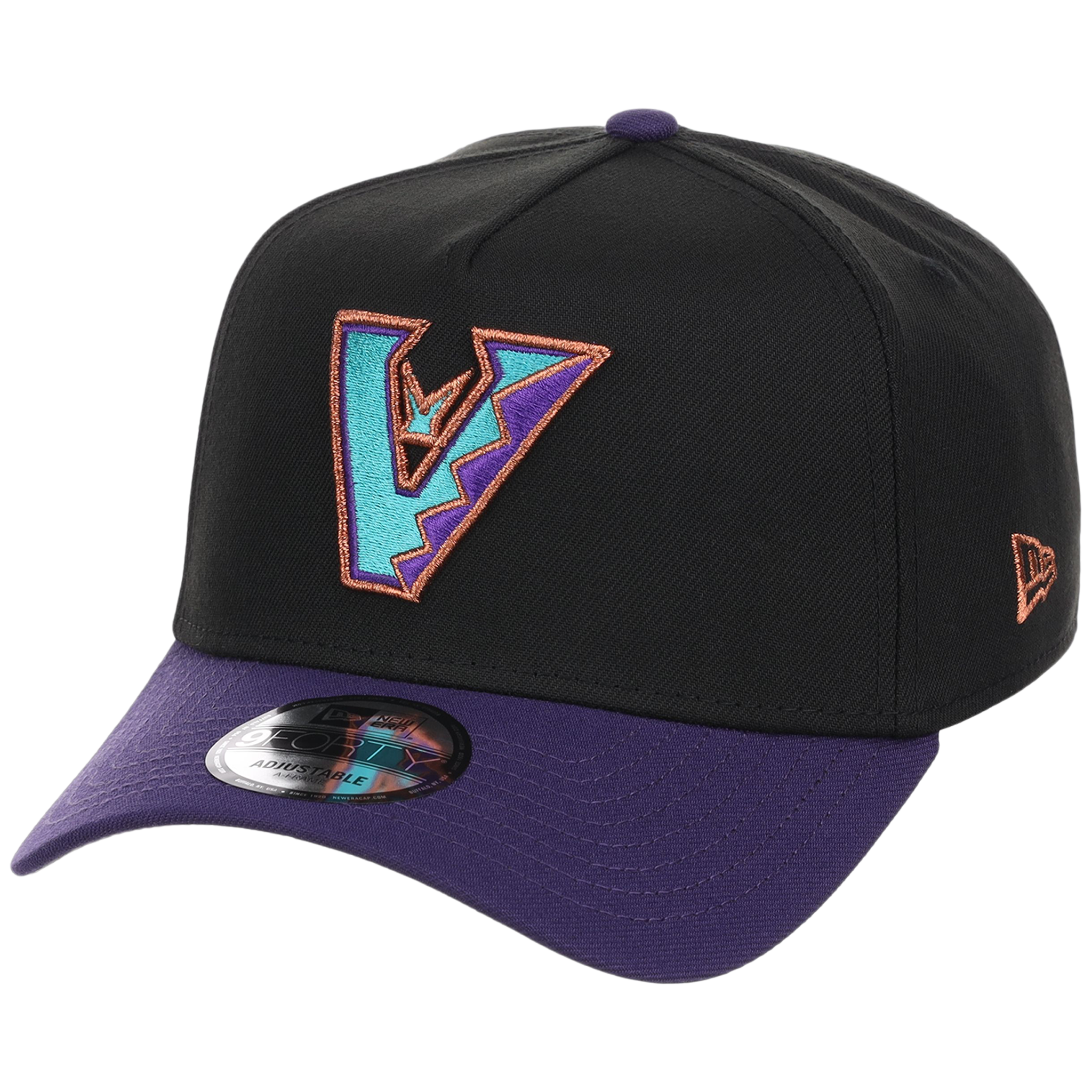 Arizona Diamondbacks MLB Flipmode 2.0 New Era 9FORTY A-Frame (Black/Purple/Gray)