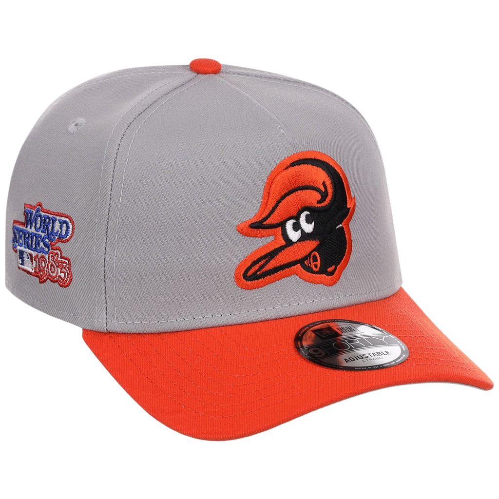 Baltimore Orioles MLB Flipmode 2.0 New Era 9FORTY A-Frame (Gray/Orange/Gray)
