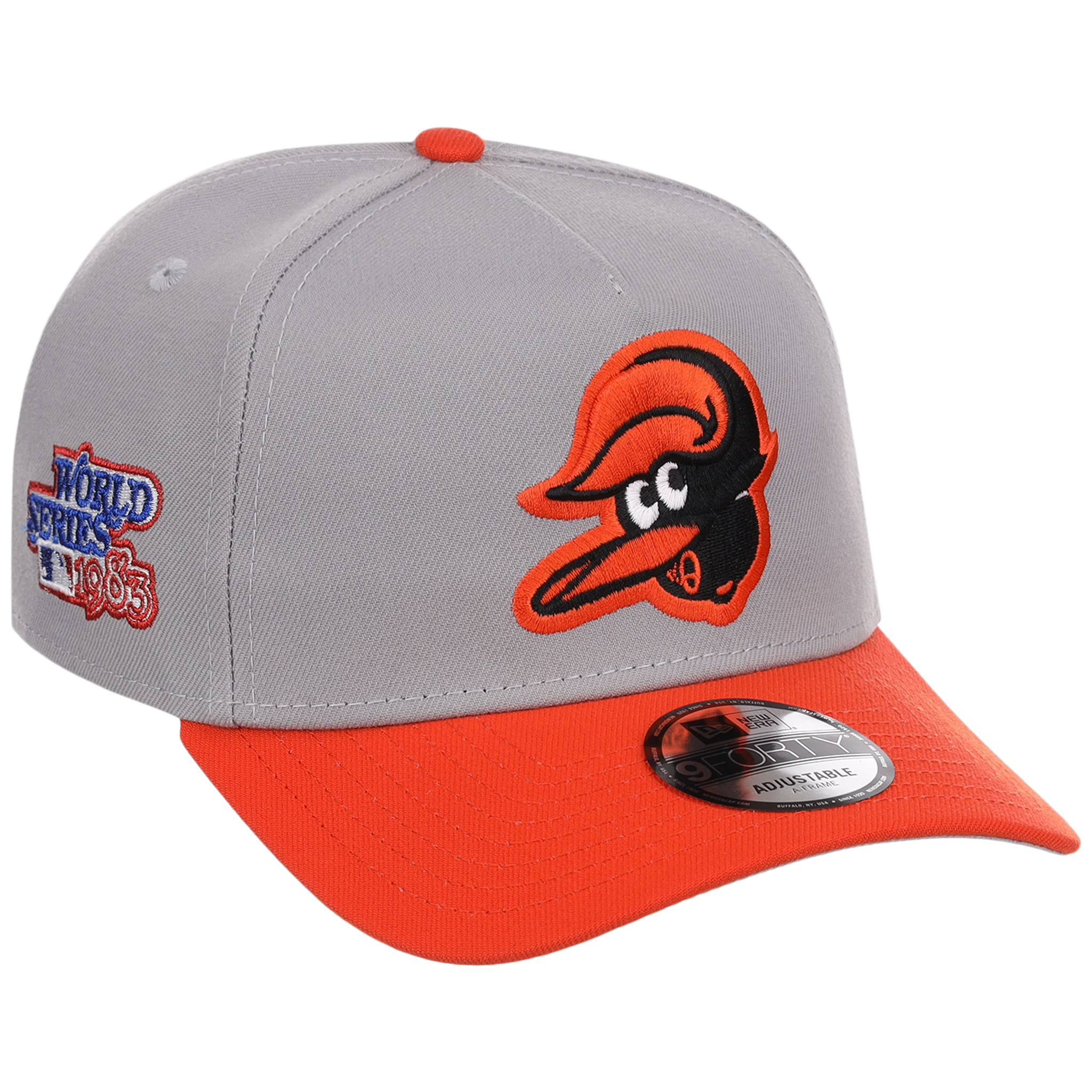 Baltimore Orioles MLB Flipmode 2.0 New Era 9FORTY A-Frame (Gray/Orange/Gray)