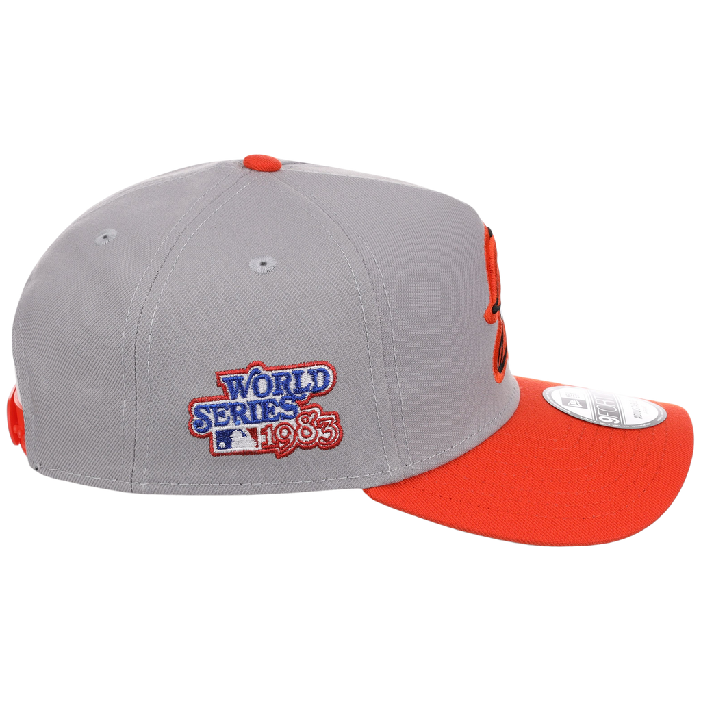 Baltimore Orioles MLB Flipmode 2.0 New Era 9FORTY A-Frame (Gray/Orange/Gray)