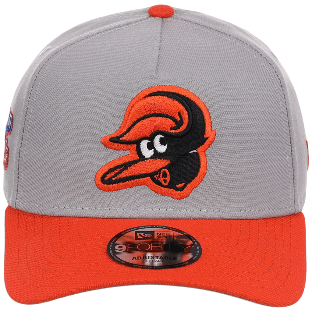 Baltimore Orioles MLB Flipmode 2.0 New Era 9FORTY A-Frame (Gray/Orange/Gray)