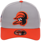 Baltimore Orioles MLB Flipmode 2.0 New Era 9FORTY A-Frame (Gray/Orange/Gray)