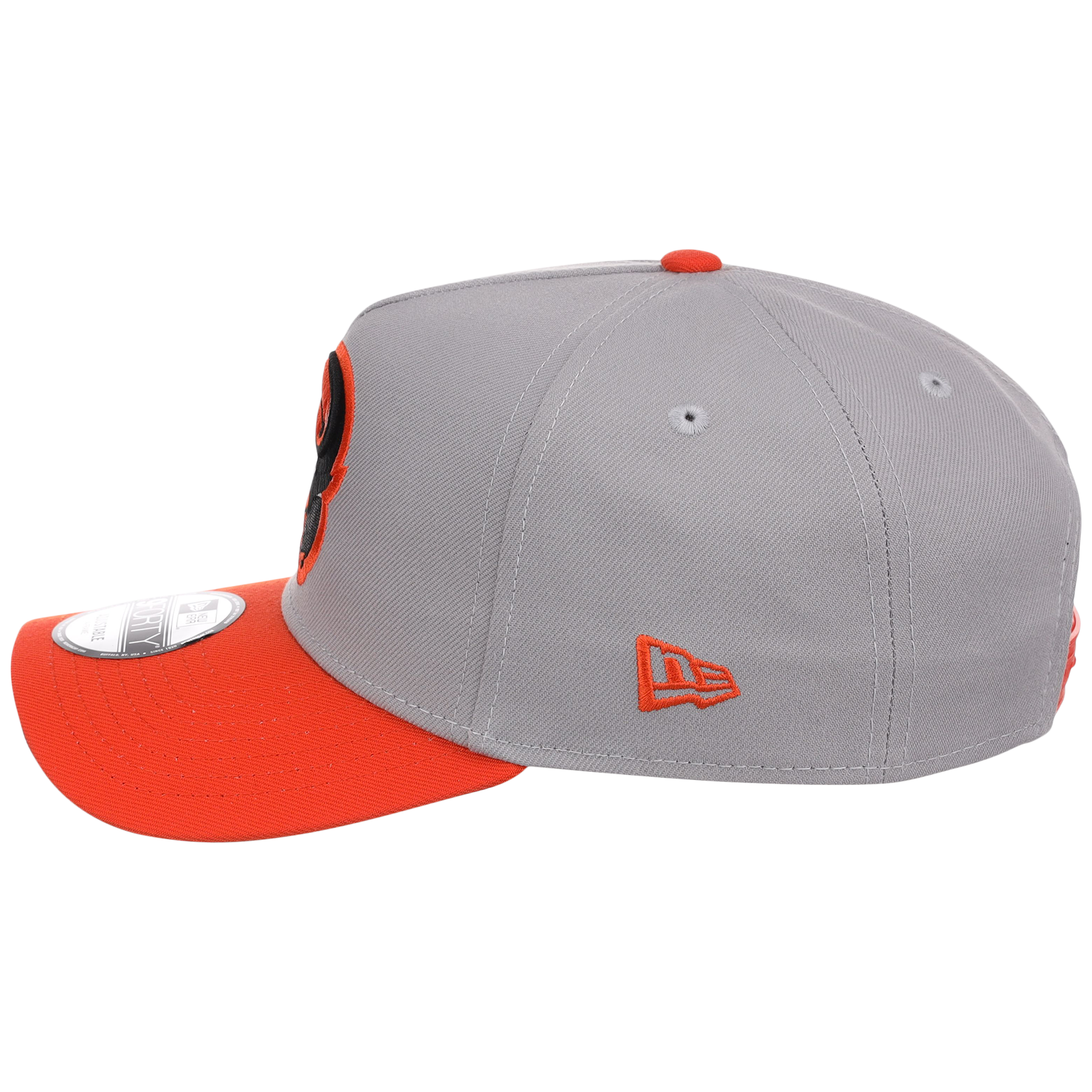 Baltimore Orioles MLB Flipmode 2.0 New Era 9FORTY A-Frame (Gray/Orange/Gray)