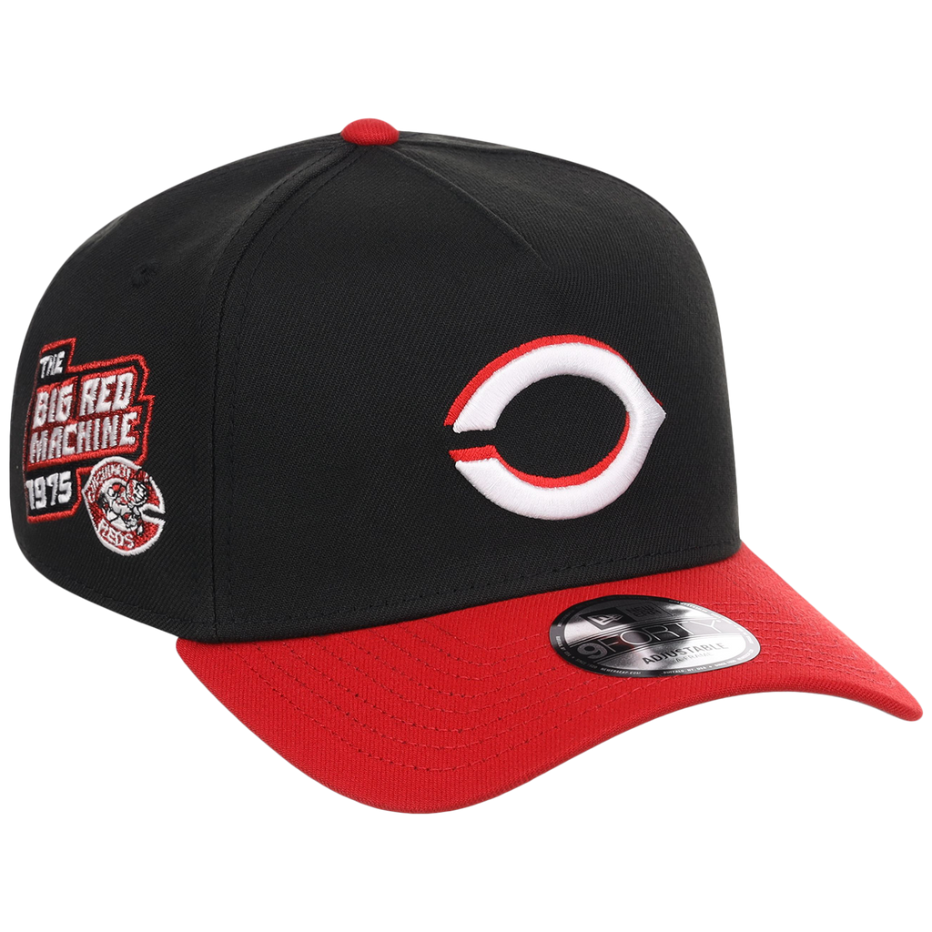 Cincinnati Reds MLB Flipmode 2.0 New Era 9FORTY A-Frame (Black/Red/Gray)