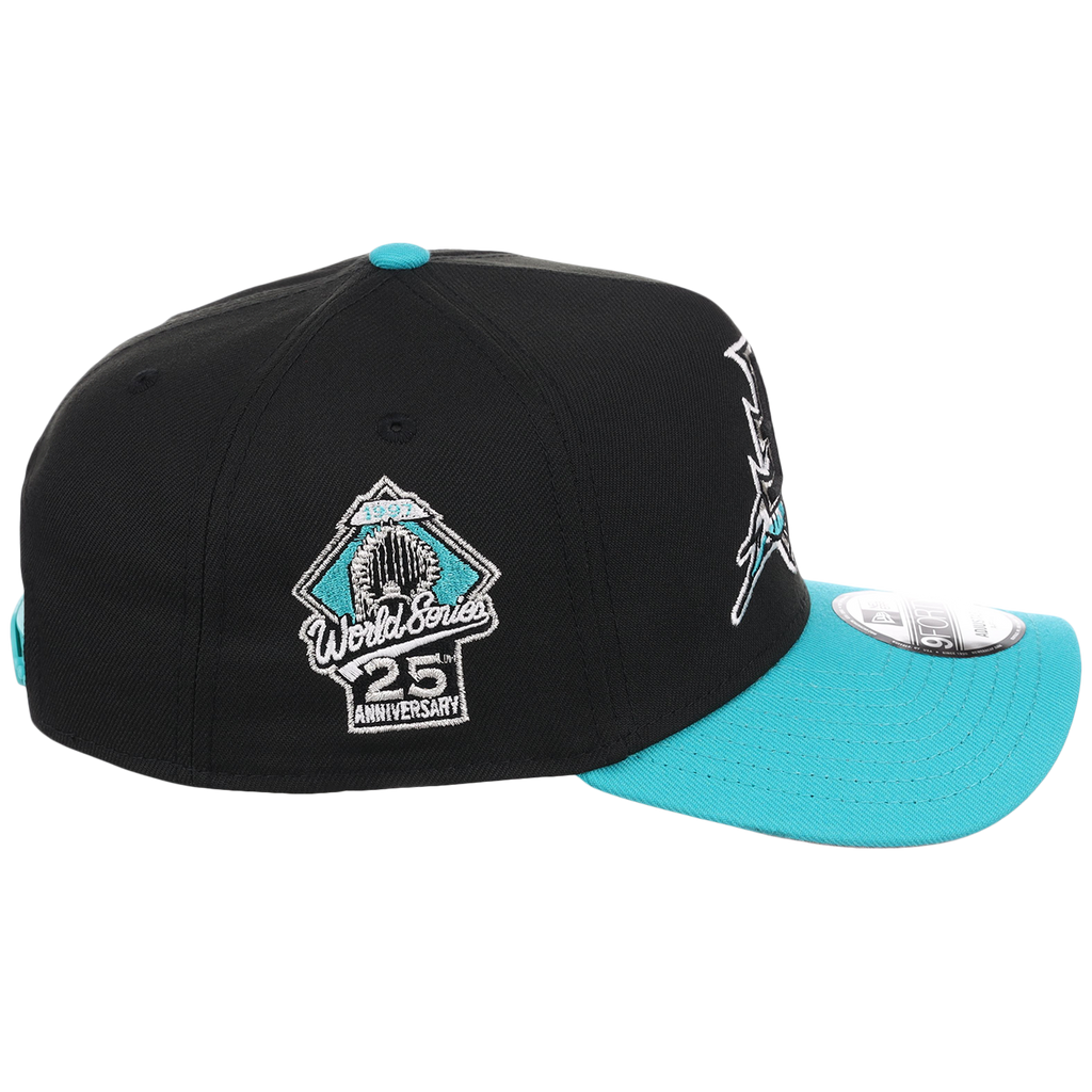 Florida Marlins MLB Flipmode 2.0 New Era 9FORTY A-Frame (Black/Teal/Gray)