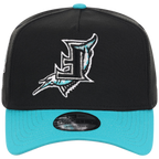 Florida Marlins MLB Flipmode 2.0 New Era 9FORTY A-Frame (Black/Teal/Gray)