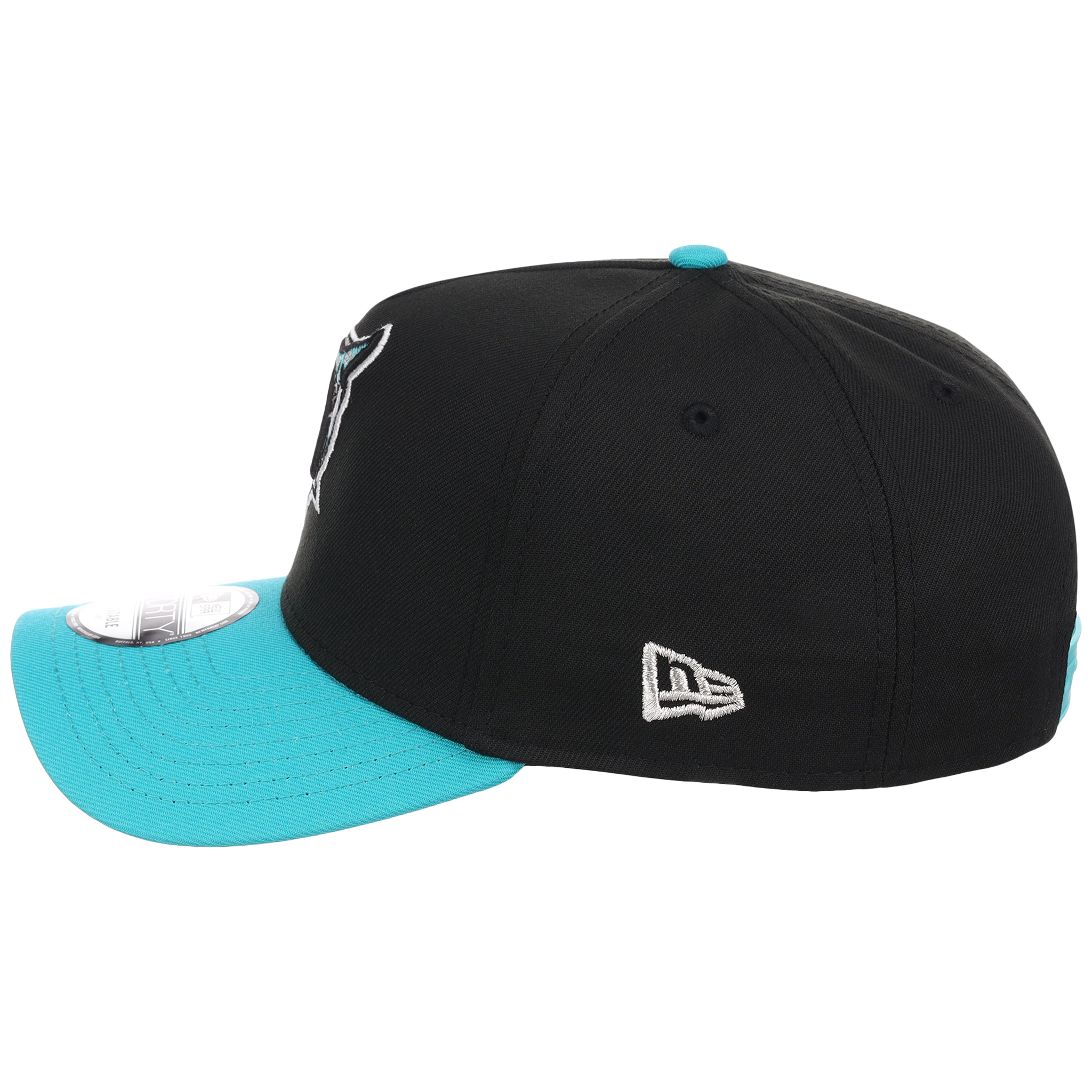 Florida Marlins MLB Flipmode 2.0 New Era 9FORTY A-Frame (Black/Teal/Gray)