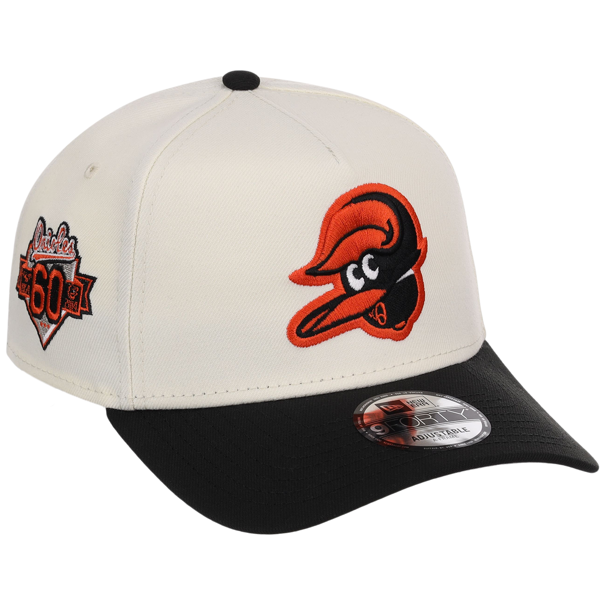 Baltimore Orioles MLB Flipmode 2.0 New Era 9FORTY A-Frame (Chrome/Black/Gray)