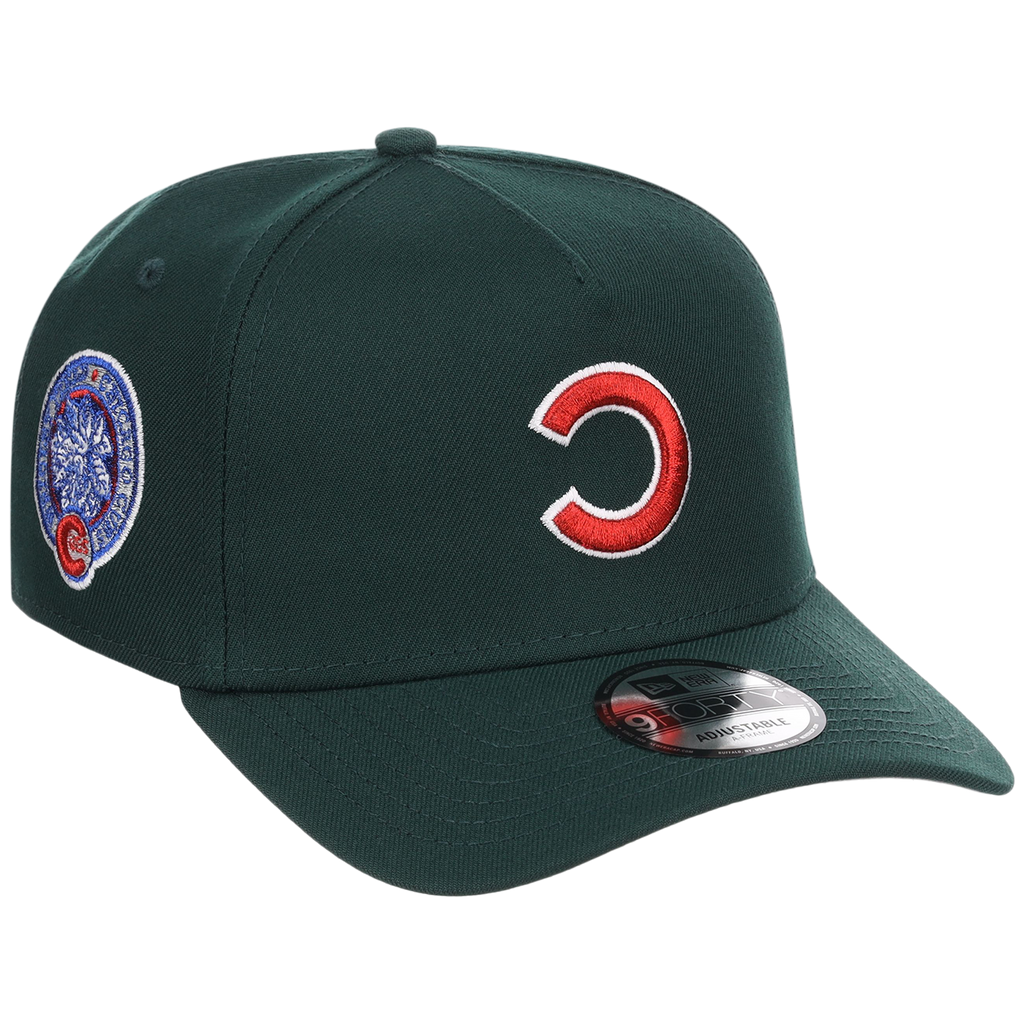 Chicago Cubs MLB Flipmode 2.0 New Era 9FORTY A-Frame (Dark Green/Dark Green/Gray)