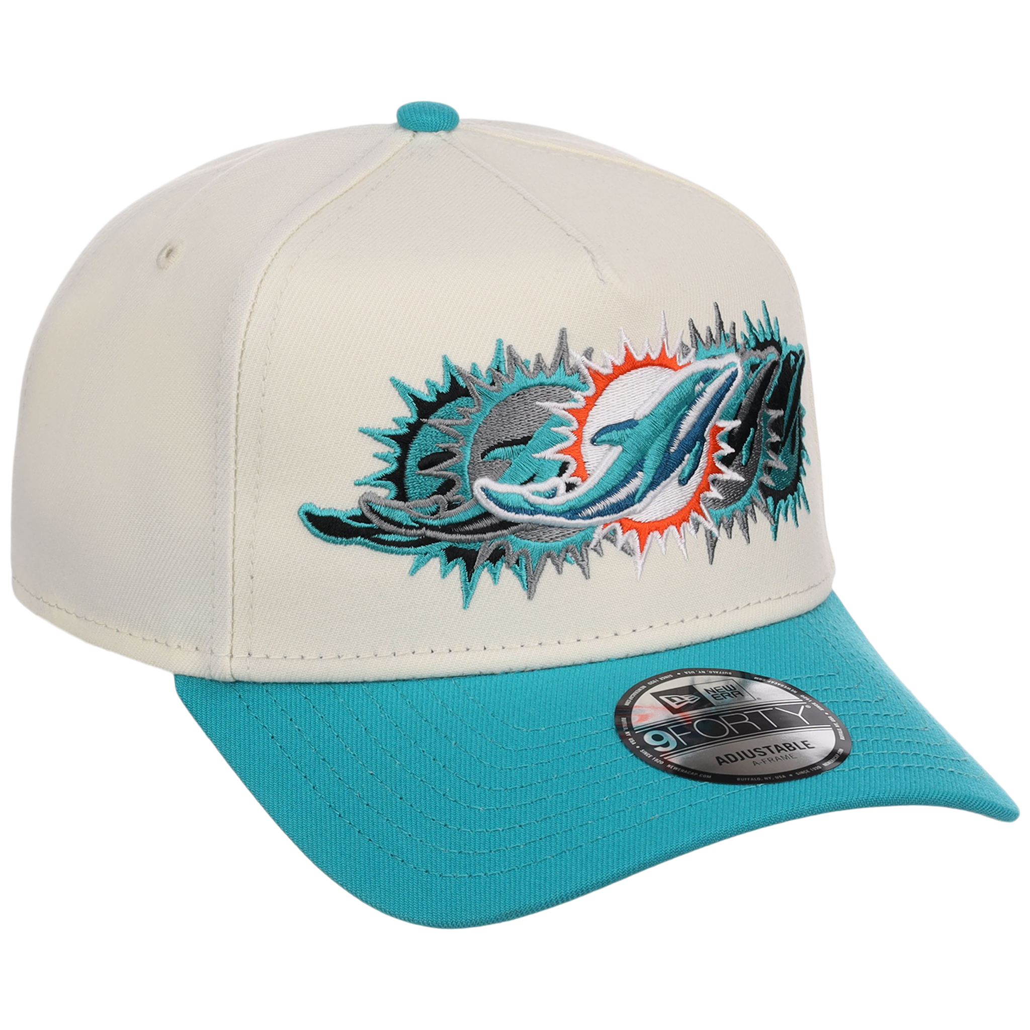 Miami Dolphins NFL Seismic New Era 9FORTY A-Frame