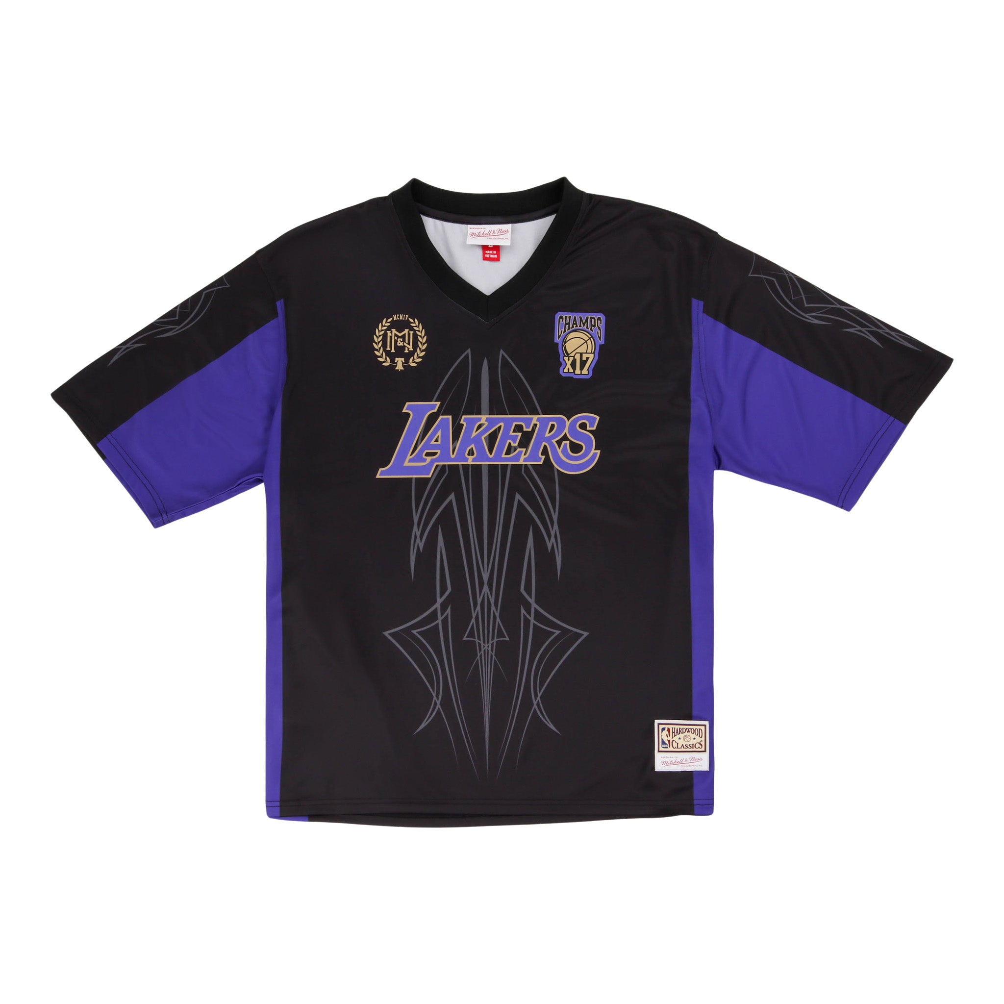 Los Angeles Lakers NBA Goal Line Soccer Jersey Mitchell & Ness Collection