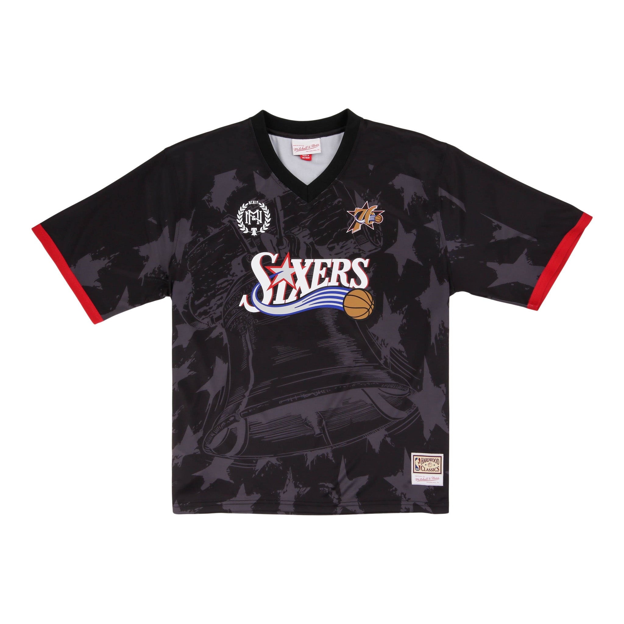 Philadelphia 76ers NBA Goal Line Soccer Jersey Mitchell & Ness Collection