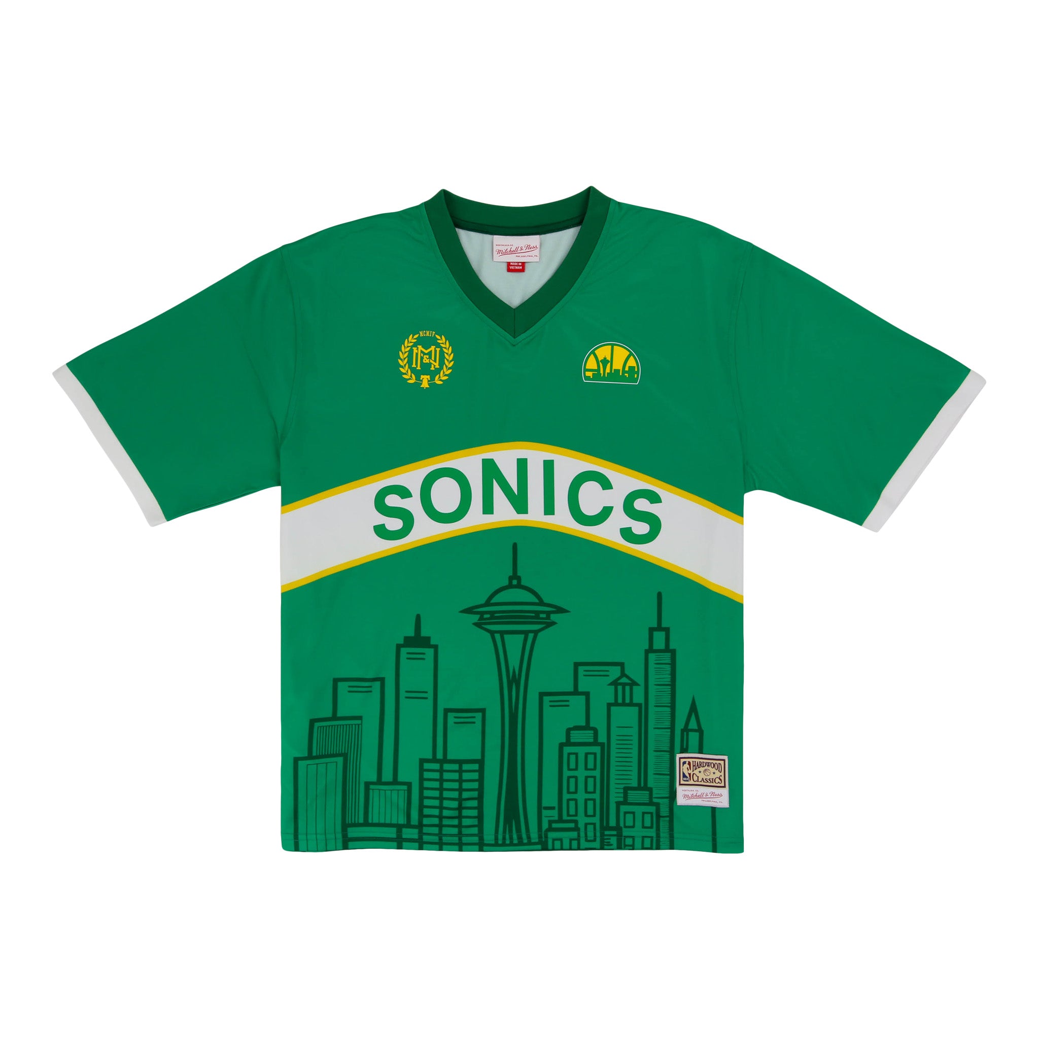 Seattle Supersonics NBA Goal Line Soccer Jersey Mitchell & Ness Collection