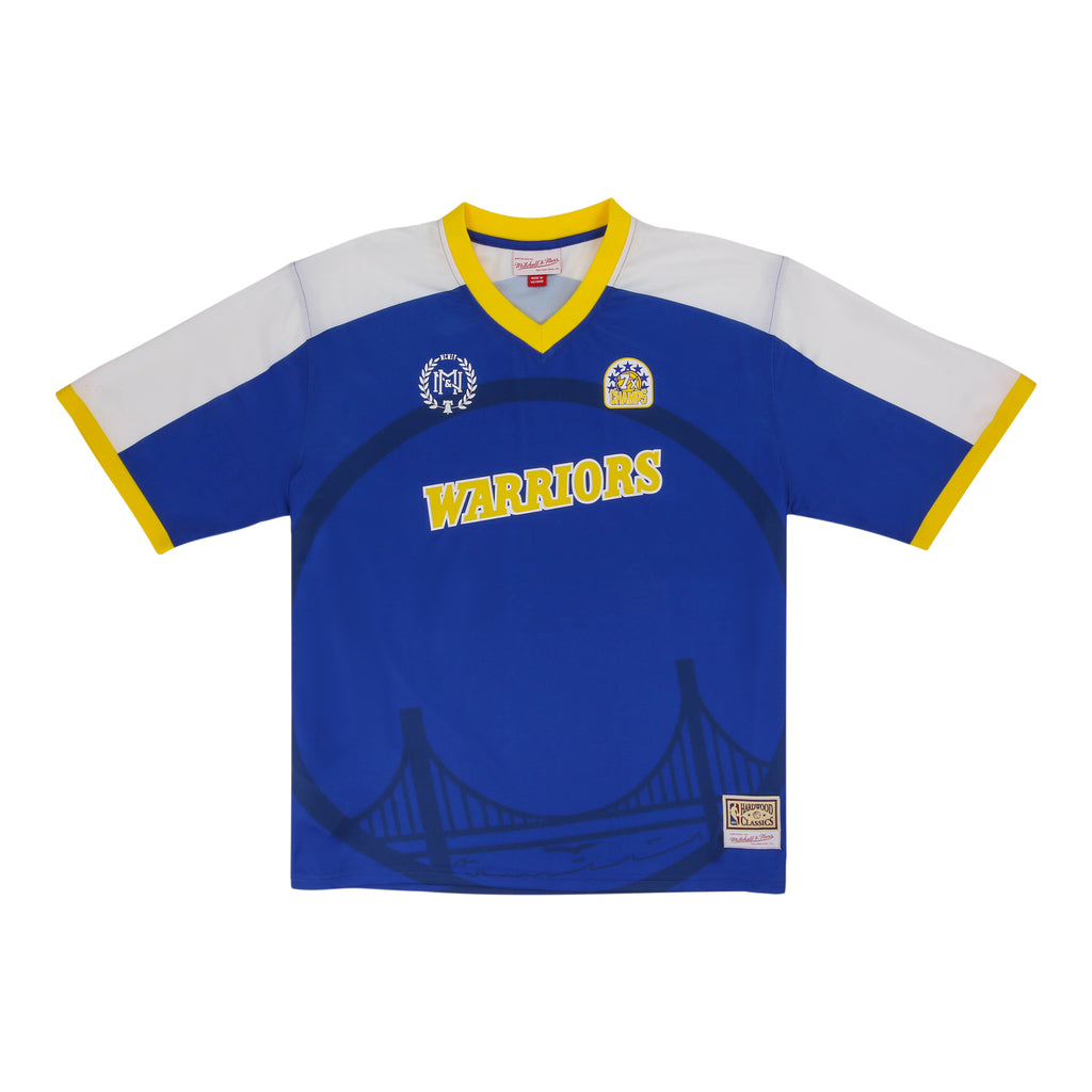 Golden State Warriors NBA Goal Line Soccer Jersey Mitchell & Ness Collection