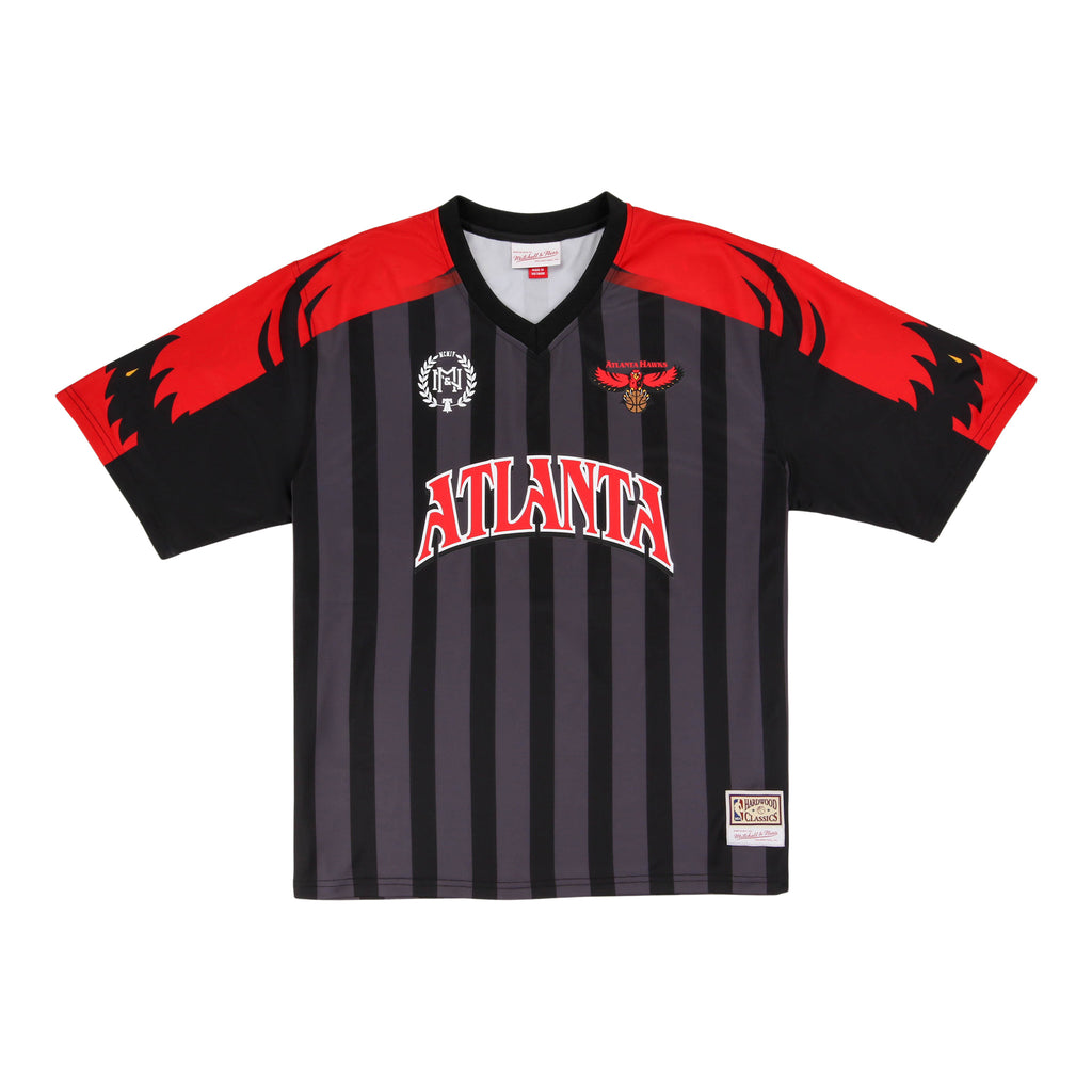 Atlanta Hawks NBA Goal Line Soccer Jersey Mitchell & Ness Collection
